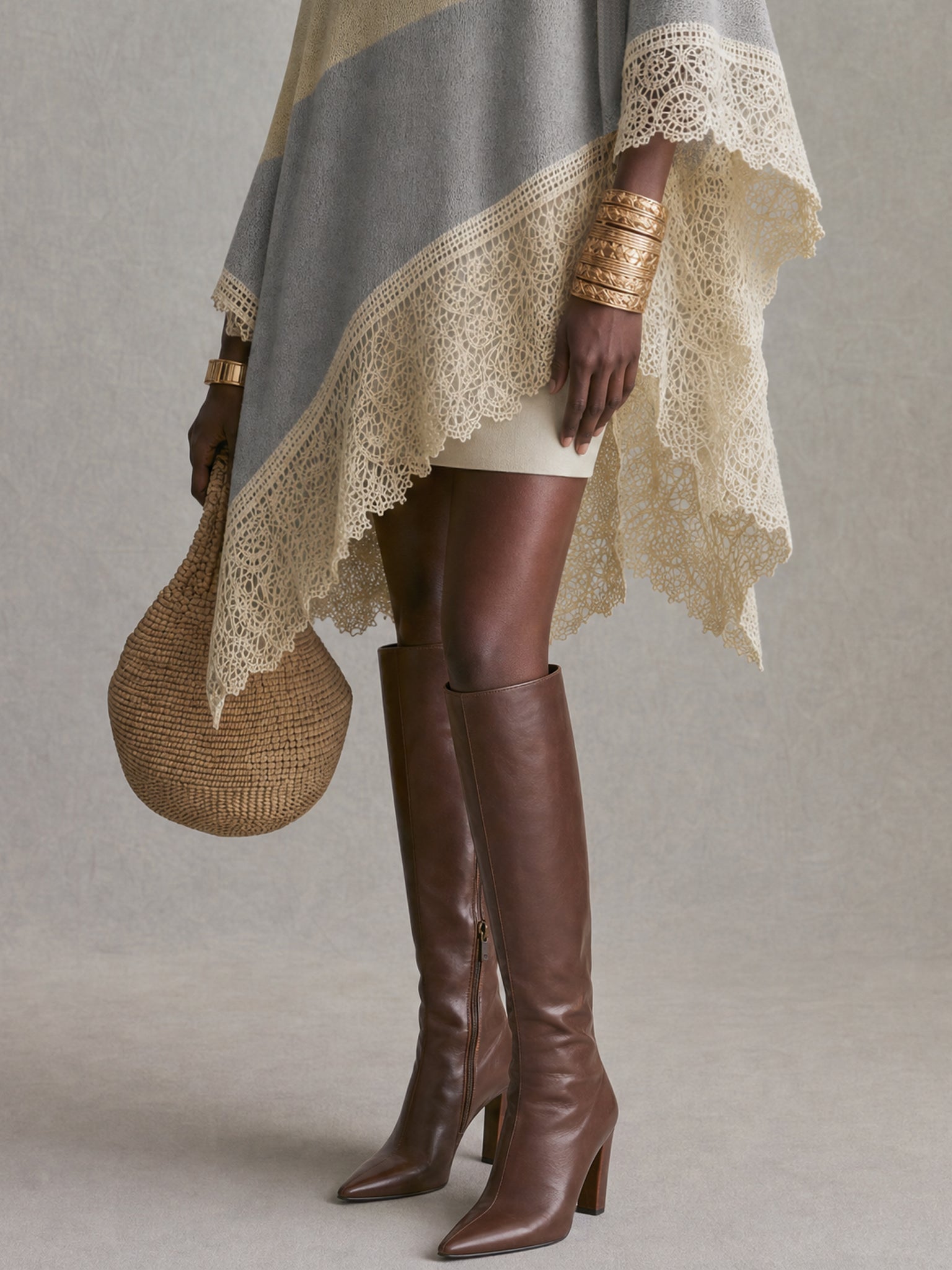 Yellow Color Block OffShoulder Asymmetrical Knit Mini Dress