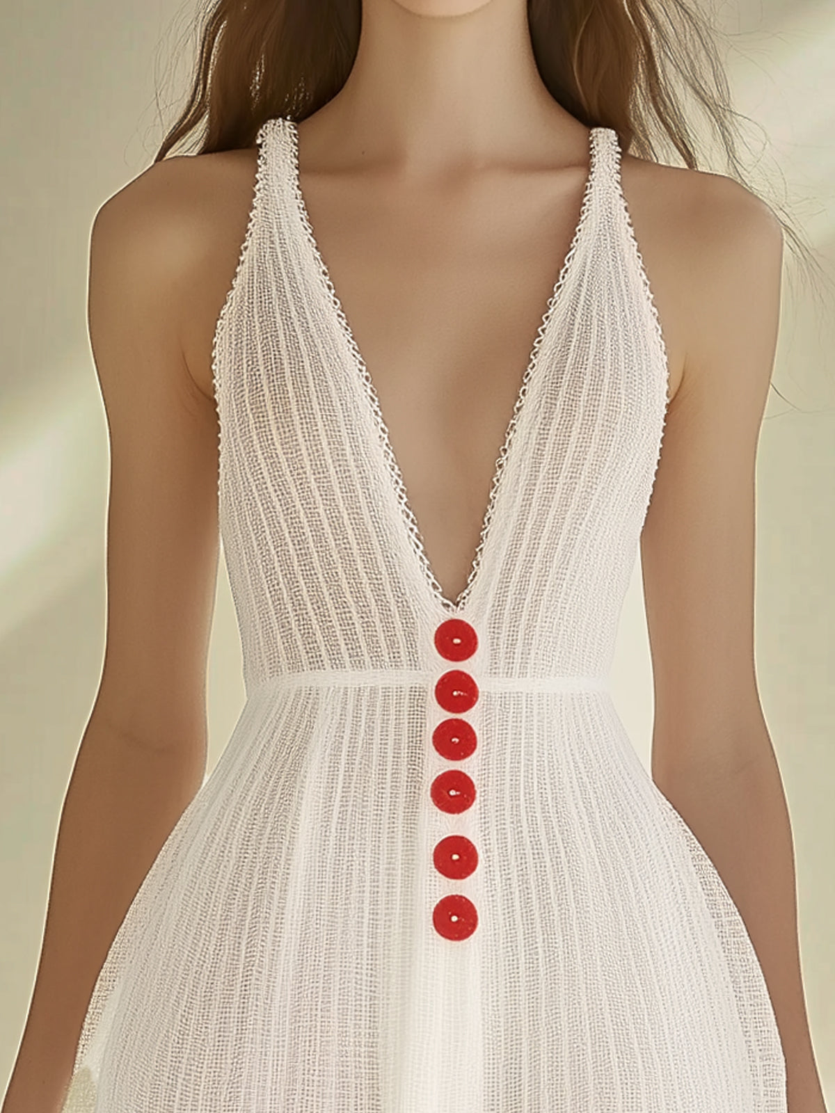 Textured Mini Dress with Lining