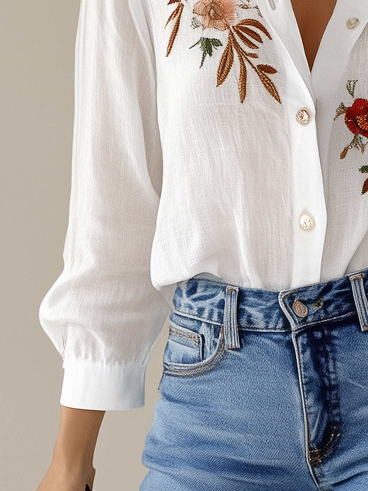 Fashion Embroidered Blouse