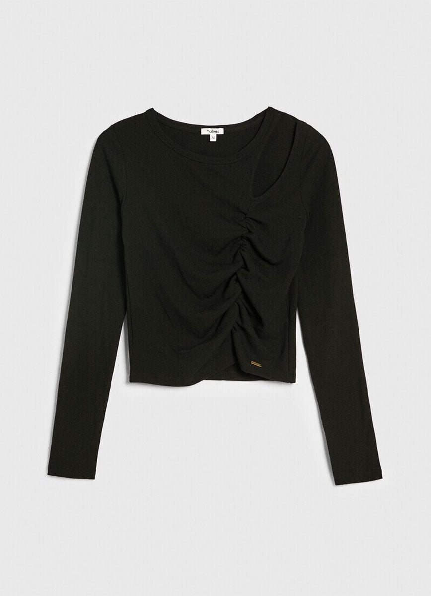 Irregular Solid Color Simple Pullover