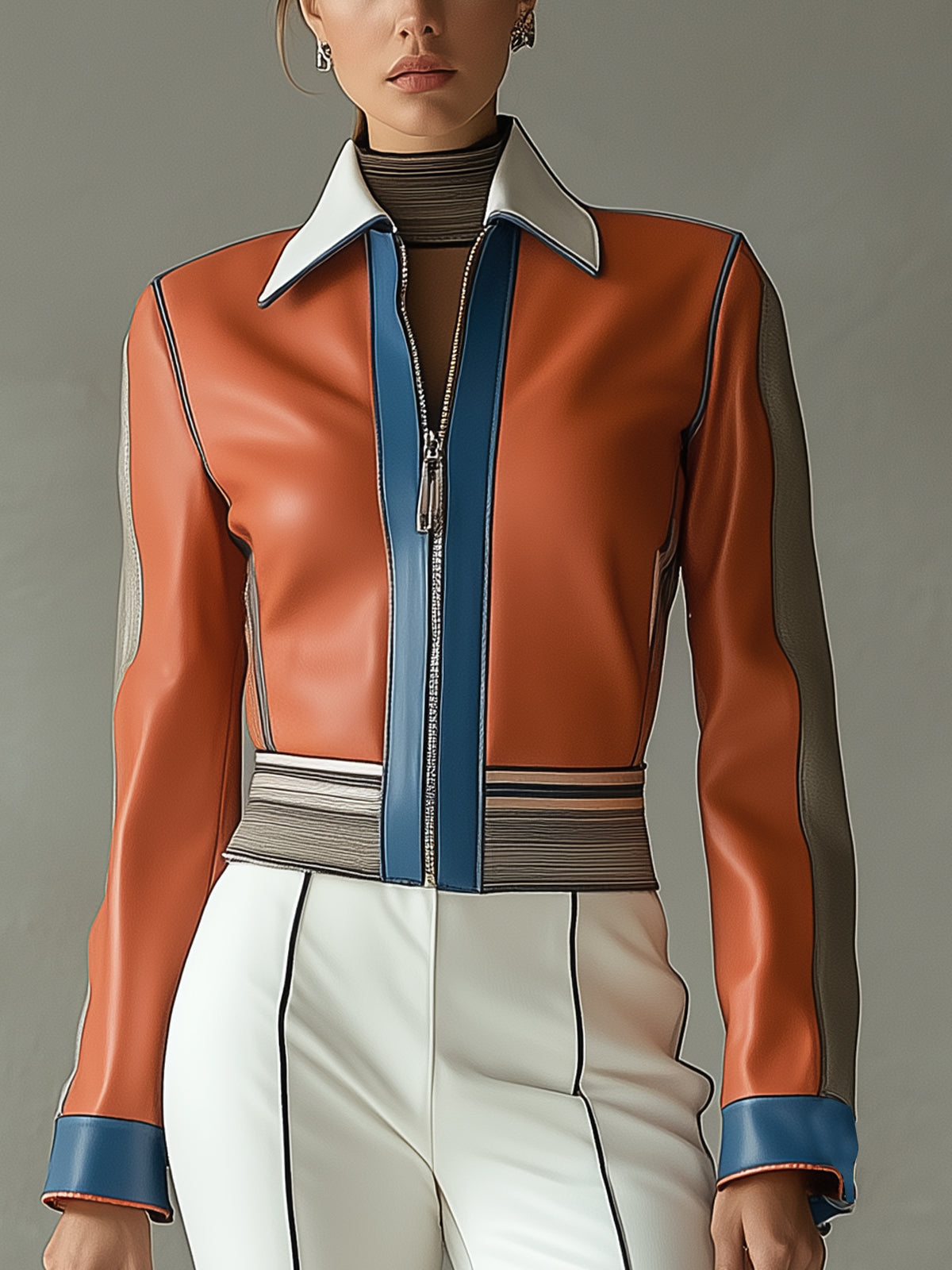 Color Block Chic Jacket