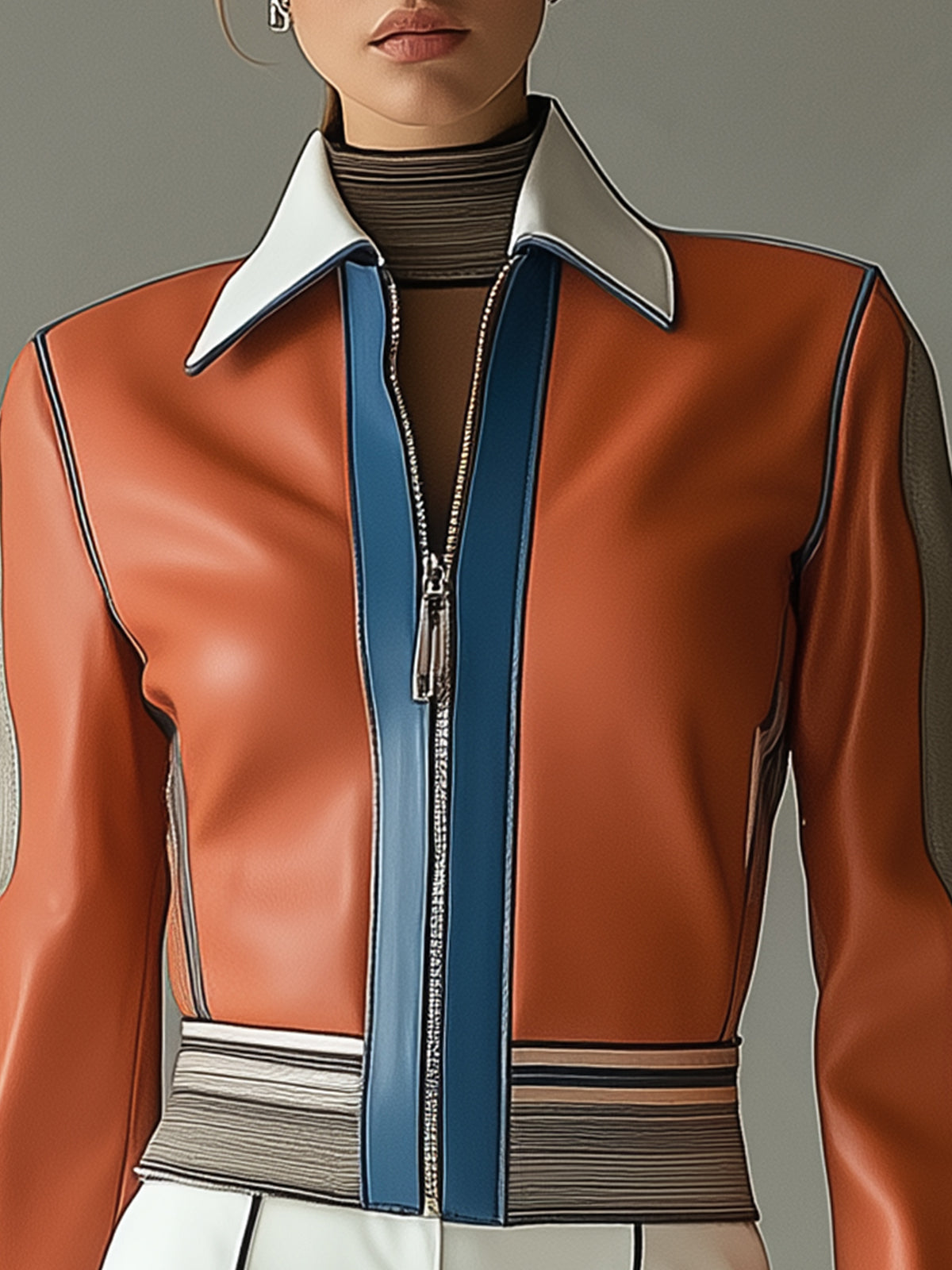 Color Block Chic Jacket