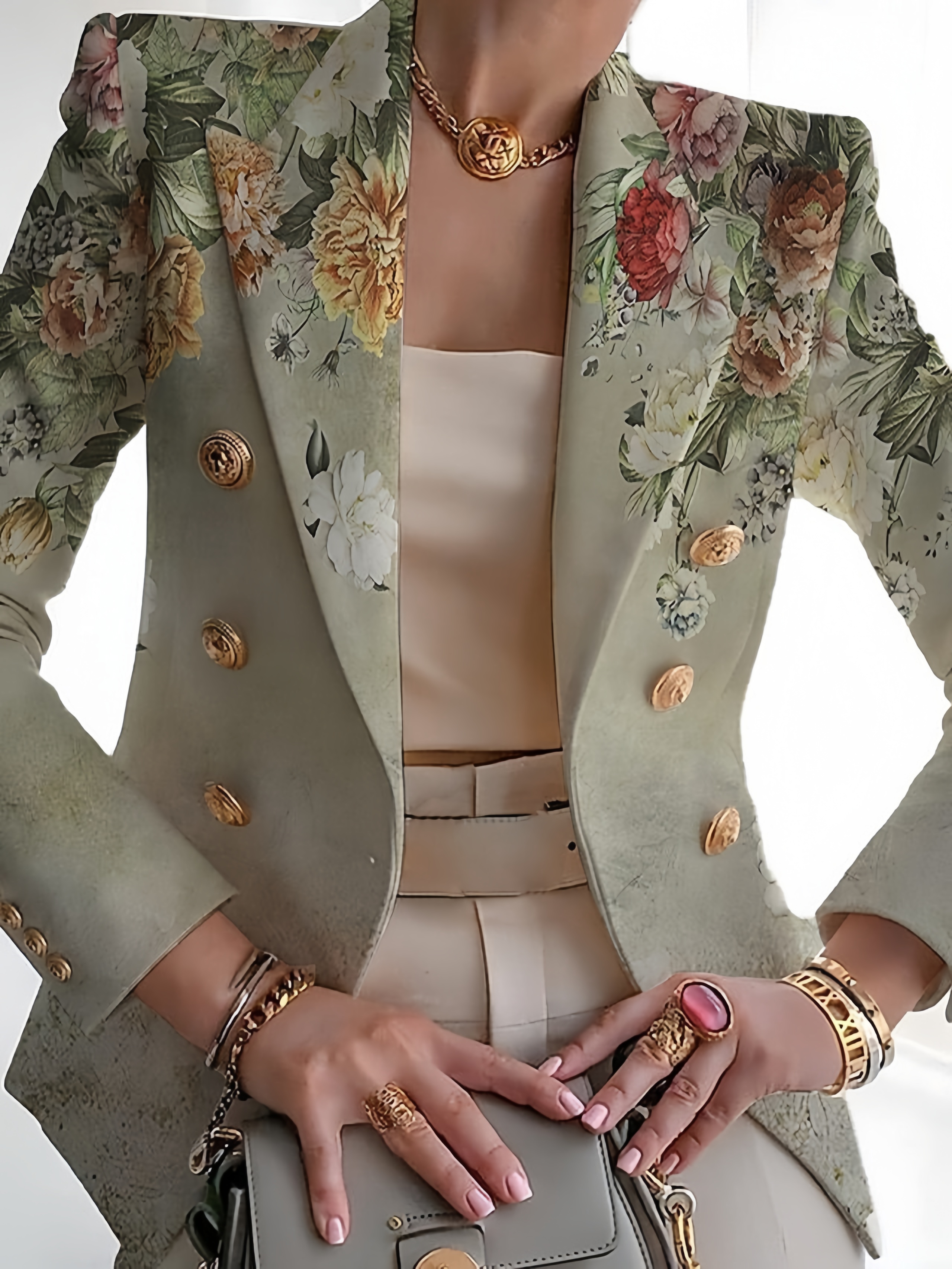 Floral Slim Suit