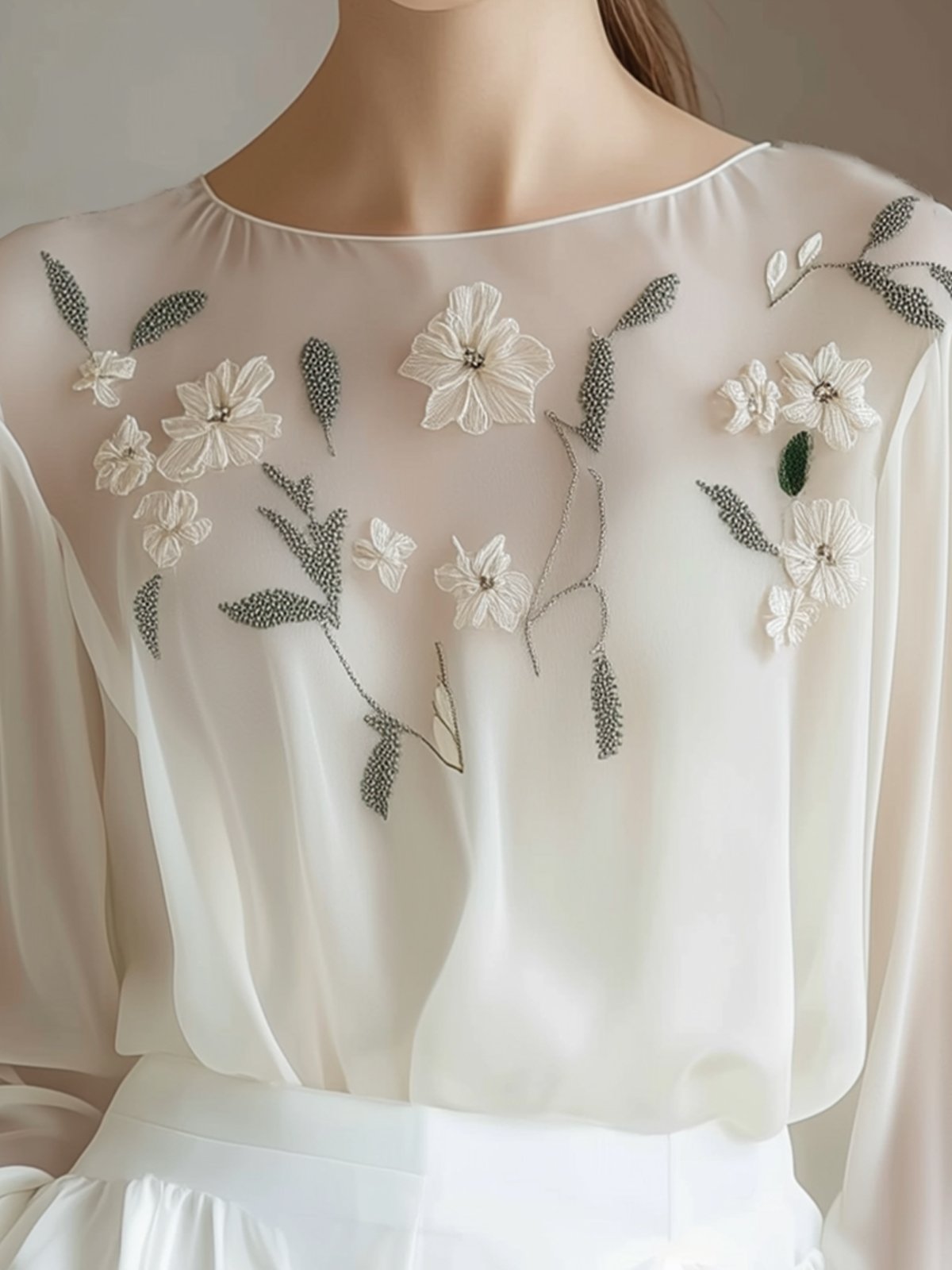 Floral Embroidered Shirt