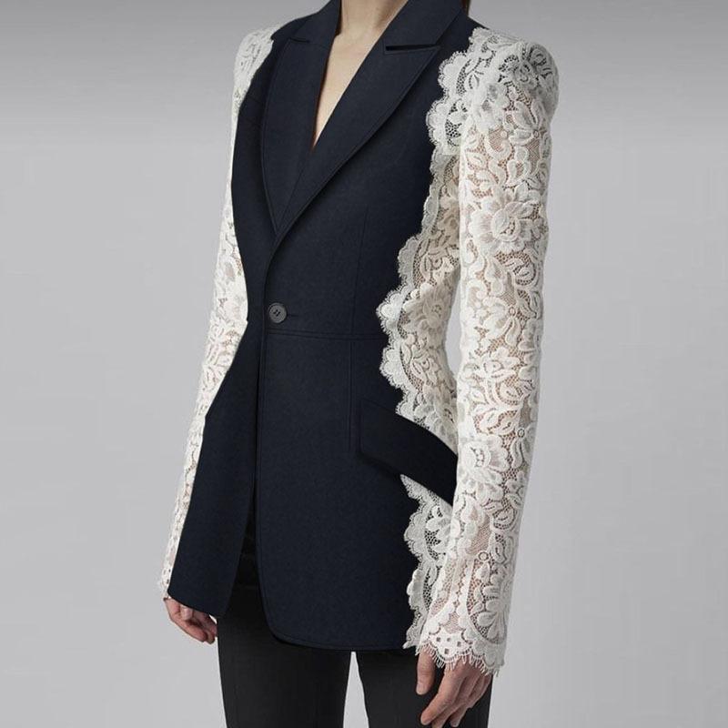 Patchwork Lace Blazer