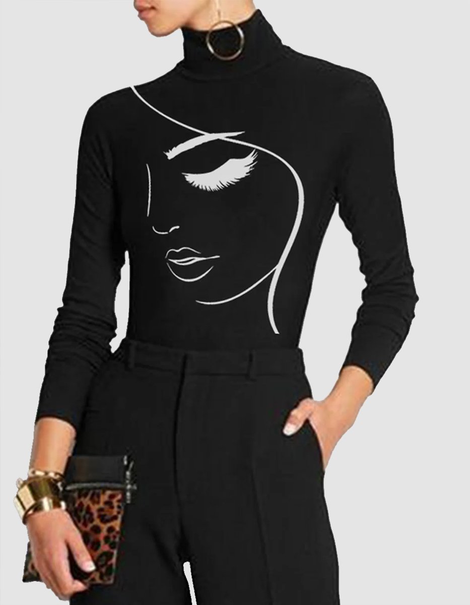 Skinny Turtleneck T-shirt