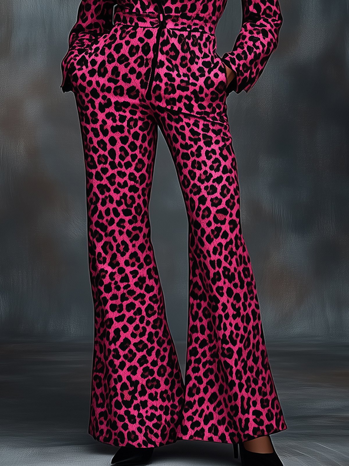 Barbie Pink Leopard Print Jumpsuit