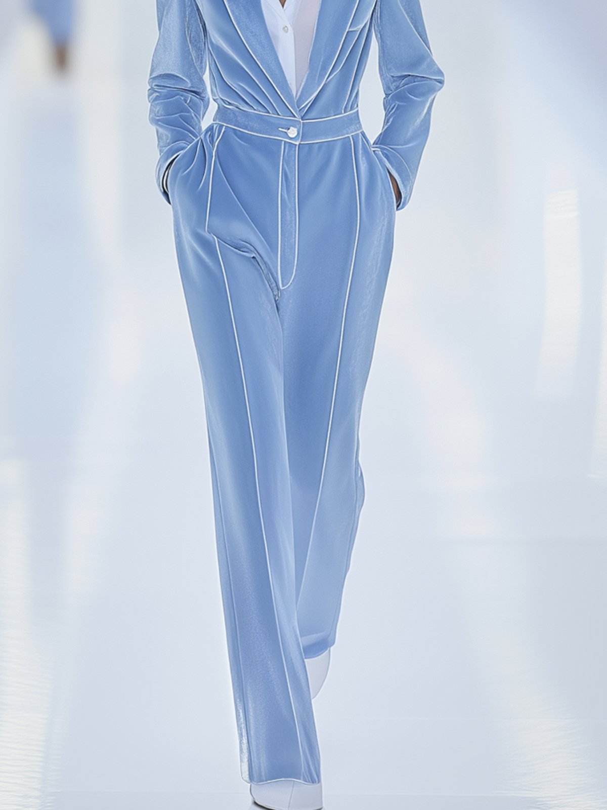 Vibrant Sky Blue Jumpsuit