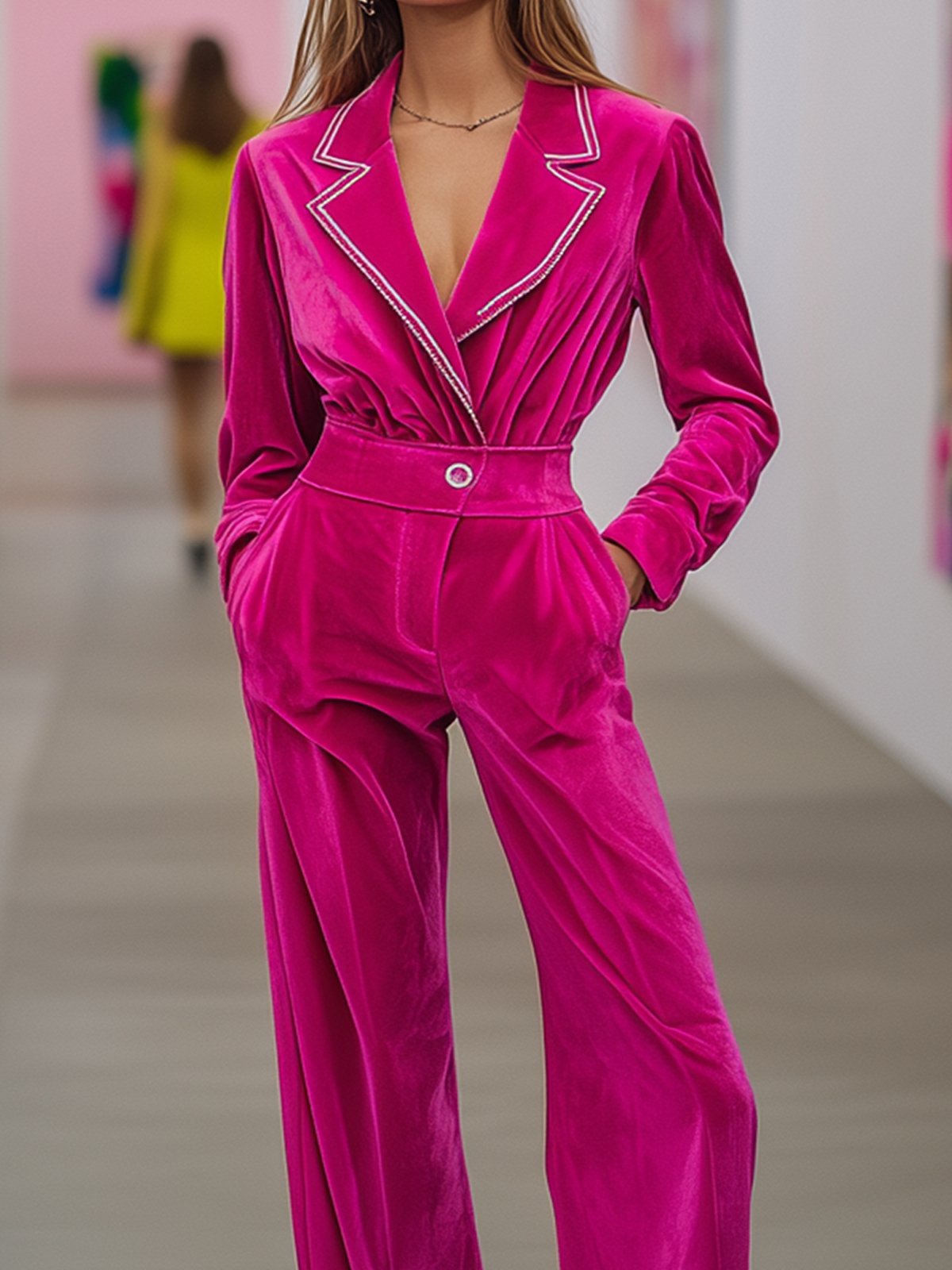 Charming Rose Pink Jumpsuit