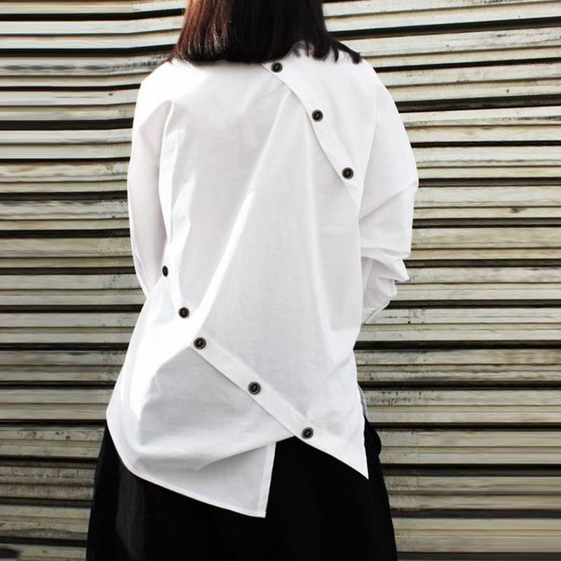 Long Sleeve Asymmetric Cardigan Shirt Top