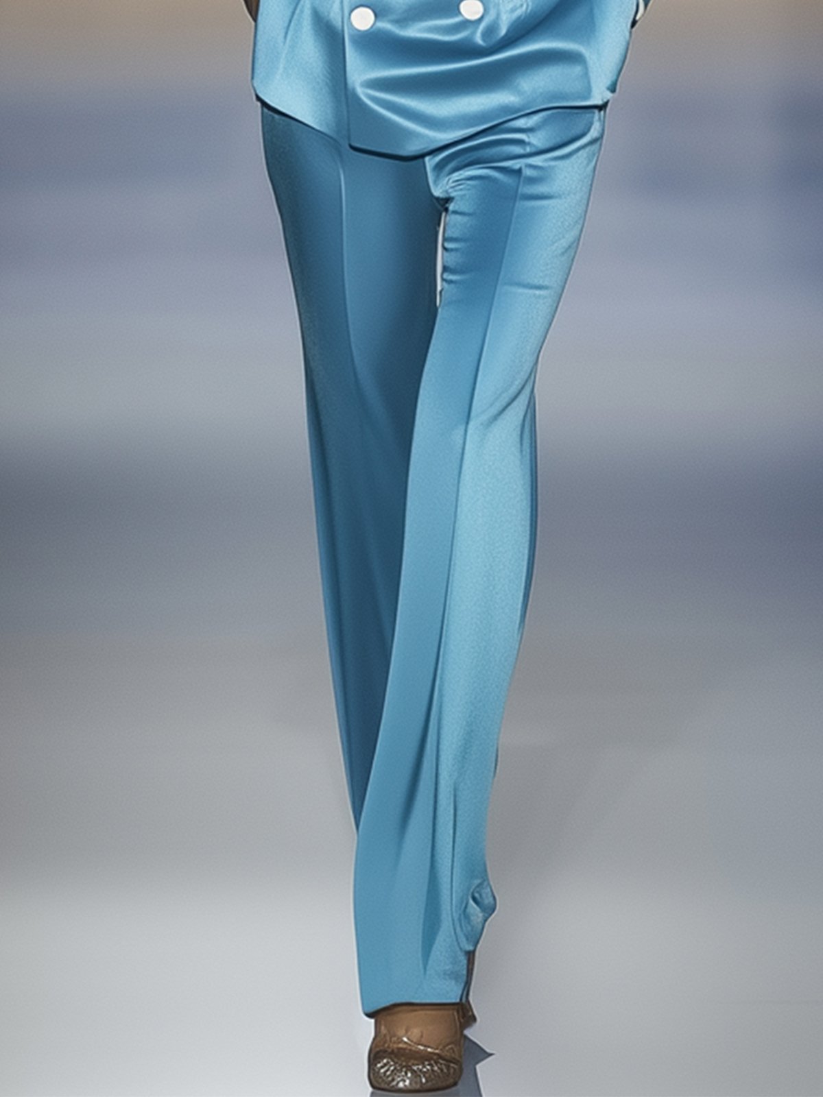 Light Blue Satin Pants