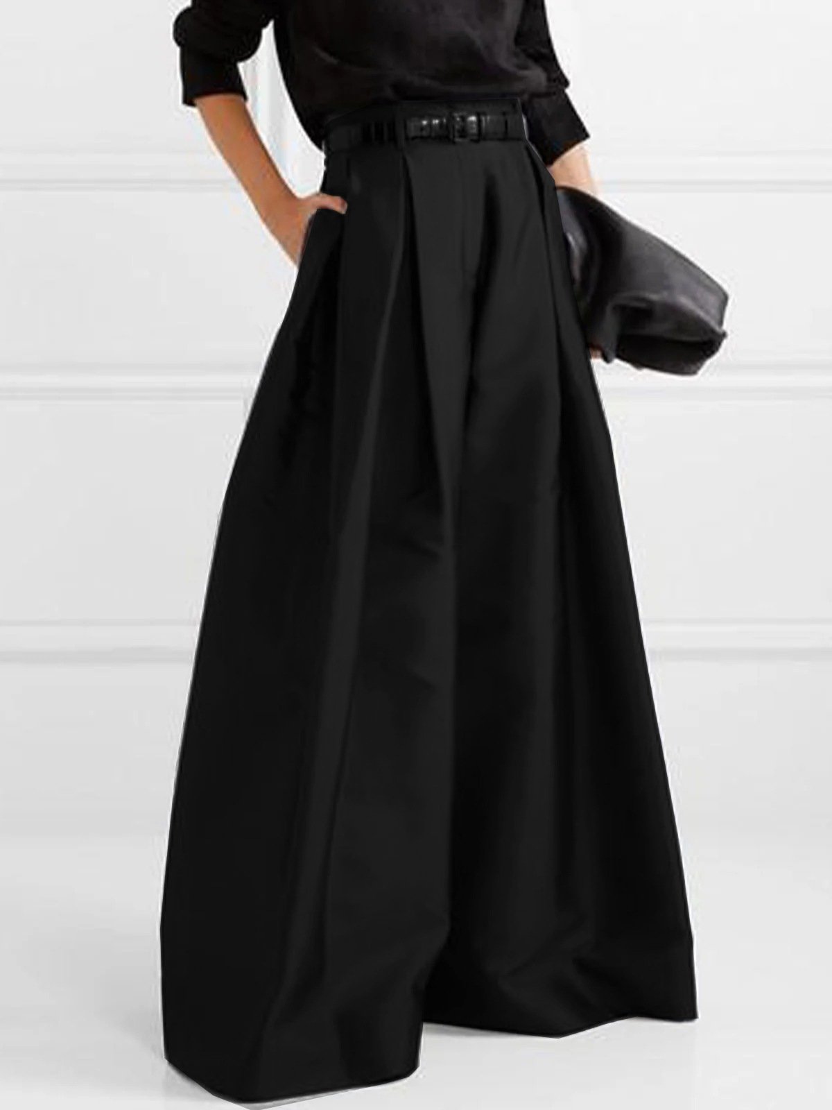 Loose High Waisted Wide Leg Pants