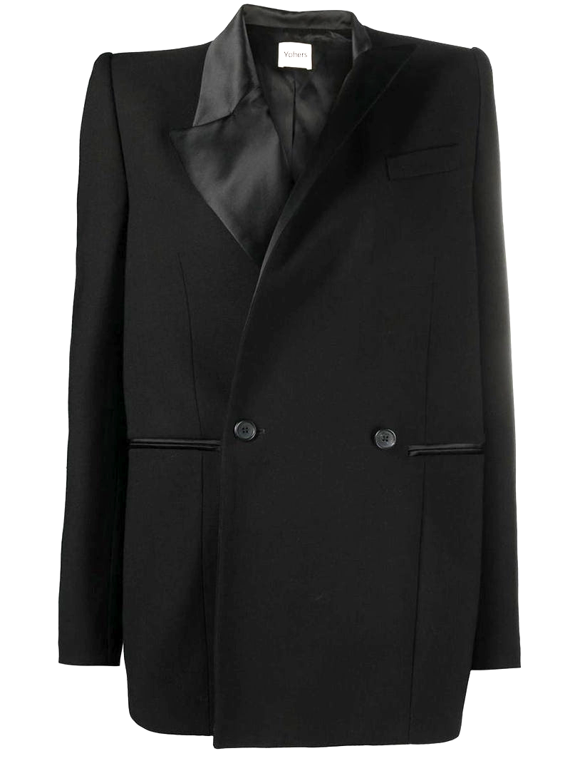 Asymmetrischer zweireihiger Blazer