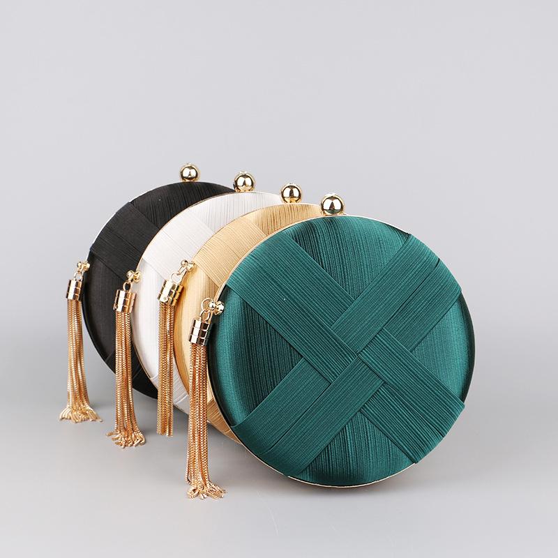 Round Tassel Evening Bag