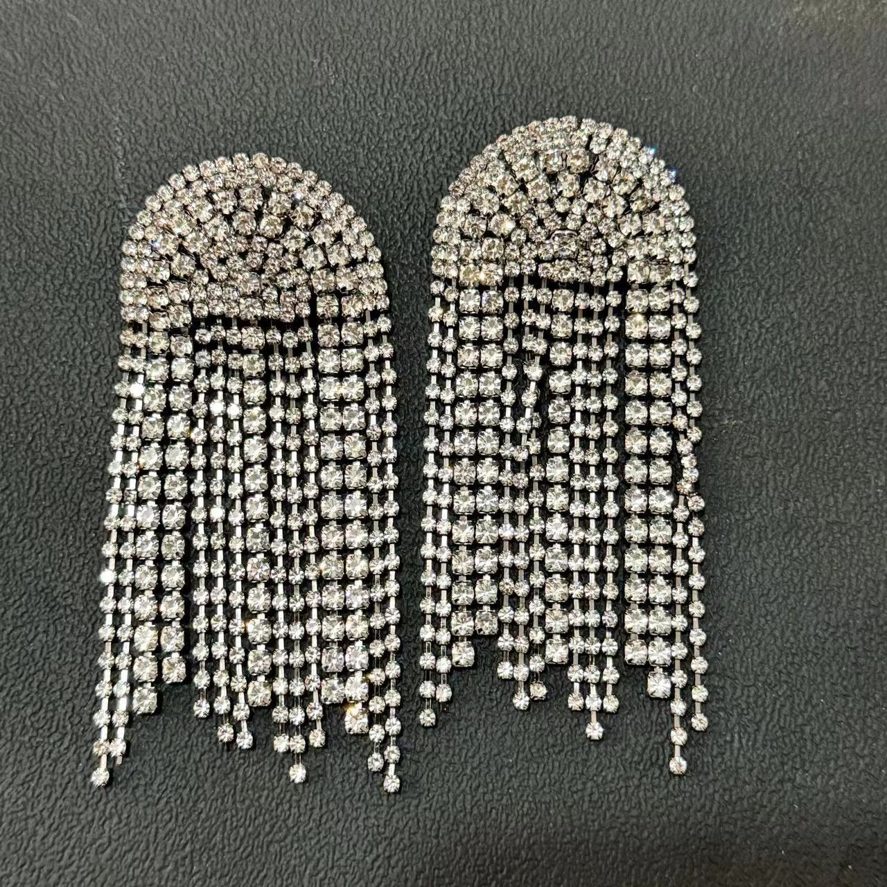 Arched Tassel Earrings