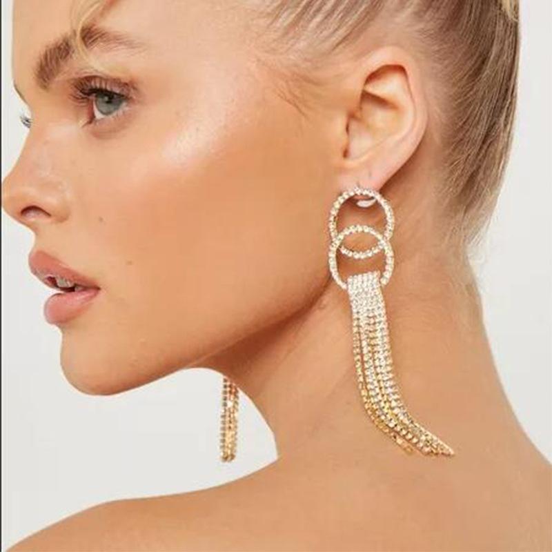 Hoop Tassel Earrings