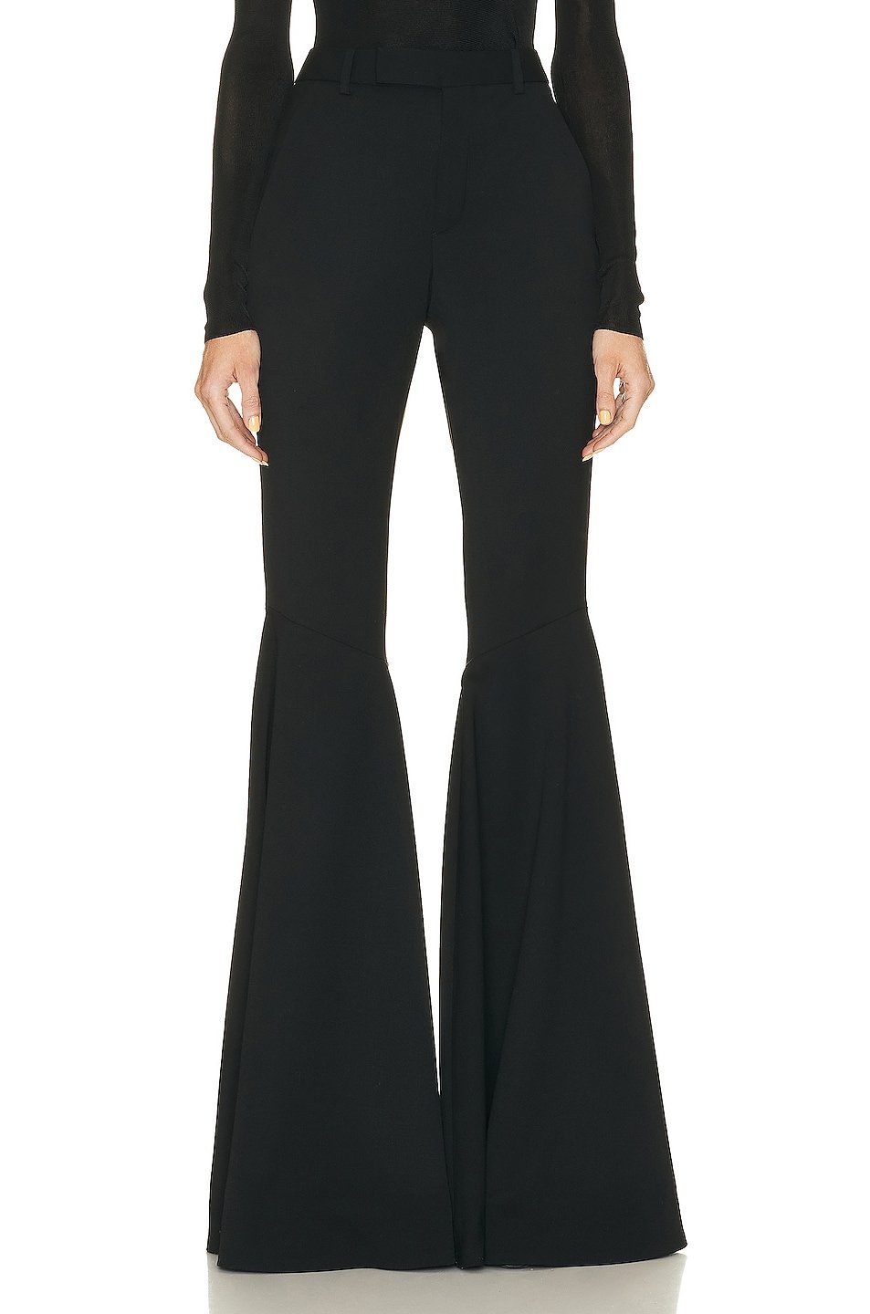 Slim Fit Flared Trousers