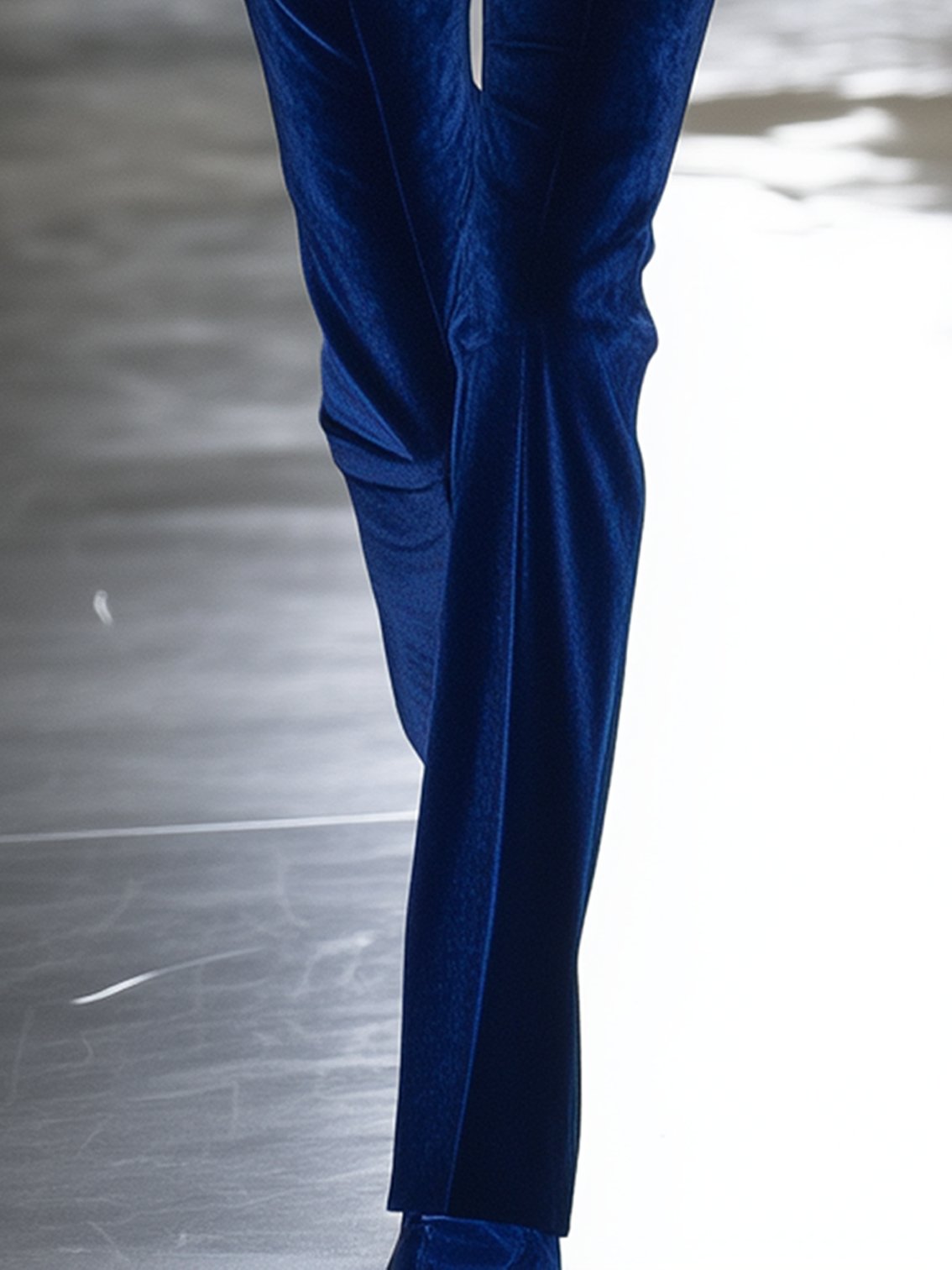 Dark Blue Velvet Pants