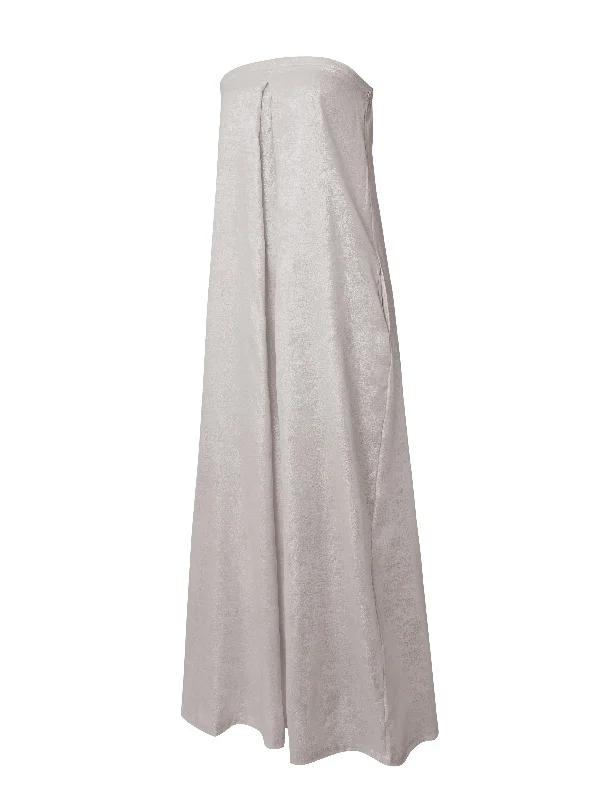 Casual Wide Leg Strapless Tube Jumpsuits