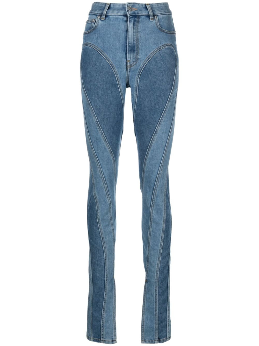 Slim-Fit-Jeans mit Nahtdetail