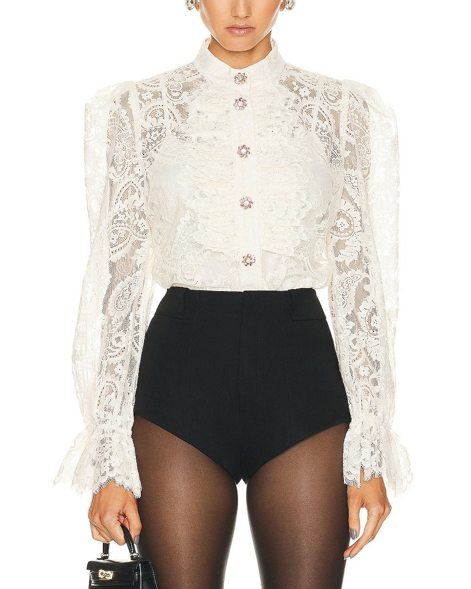 White Lace Blouse