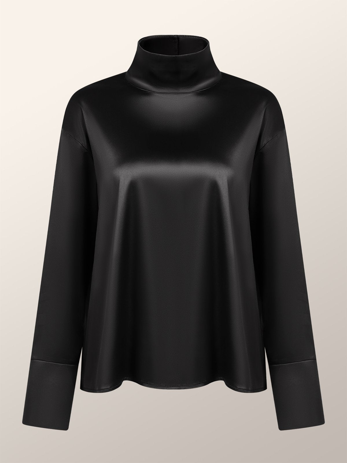 Black Turtleneck Top